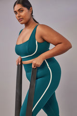 Acadia Legging 27" - Evergreen/Ivory