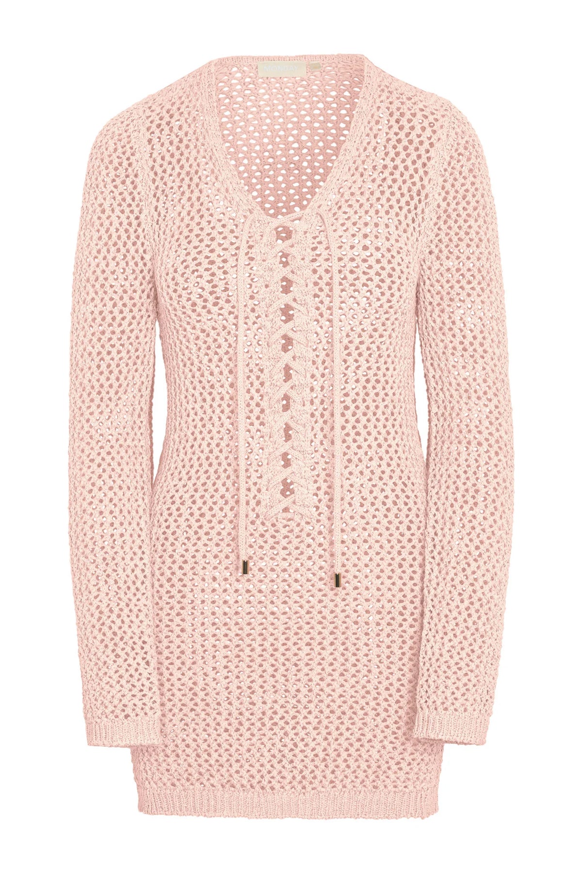 Corossol Mini Dress - Powder Pink Petit Crochet