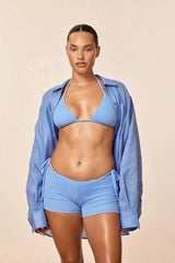 Cali Shorts - Azure Crinkle