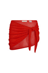 Paris Sarong - Chili Pepper Lace Crochet