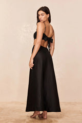San Diego Top - Black Linen