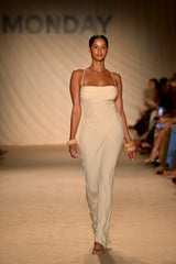 Cote D'azur Dress - Ivory Geo