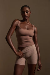 Tash Tank - Mauve Thin Rib